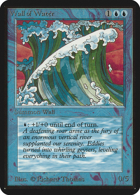 Wall of Water - Limited Edition Alpha Uncommon Card