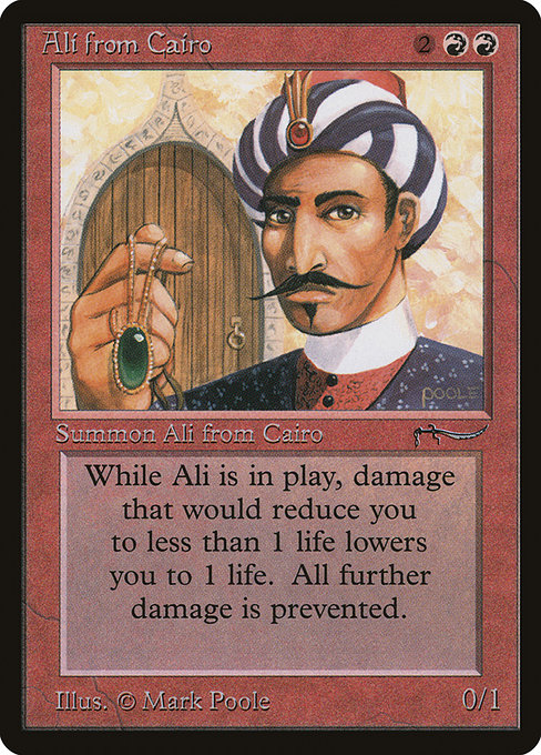 Ali from Cairo - Arabian Nights Rare Card