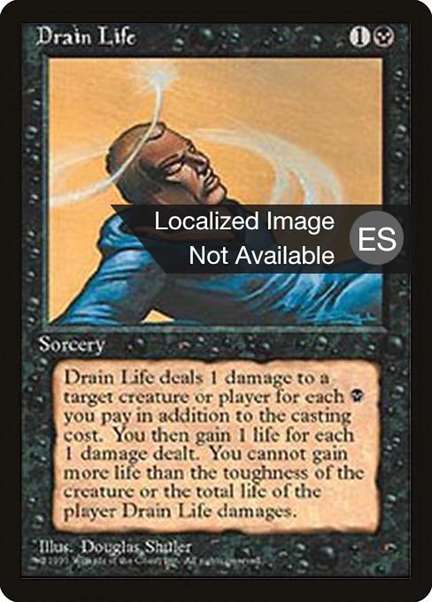 Drain Life - Fourth Edition Foreign Black Border Common Card