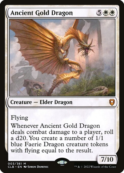 Ancient Gold Dragon - Commander Legends: Battle for Baldur's Gate Mythic Card