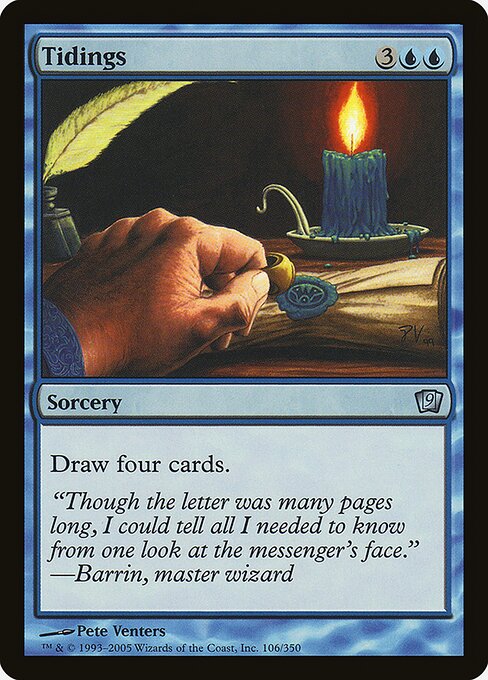 Tidings - Ninth Edition Uncommon Card