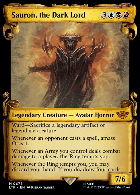 Sauron, the Dark Lord - The Lord of the Rings: Tales of Middle-earth Mythic Card