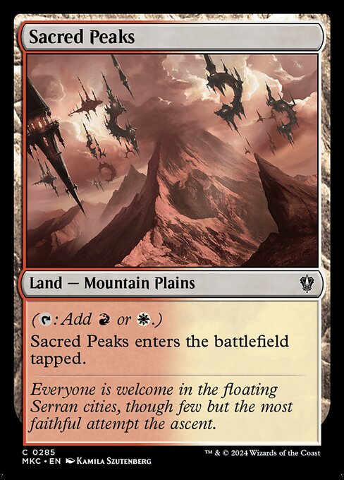 Sacred Peaks - Murders at Karlov Manor Commander Common Card