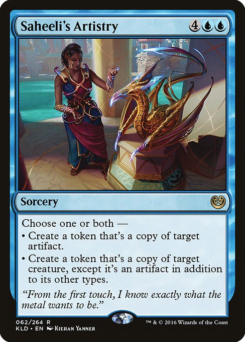 Saheeli's Artistry - Kaladesh Rare Card