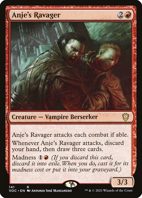 Anje's Ravager - Crimson Vow Commander Rare Card