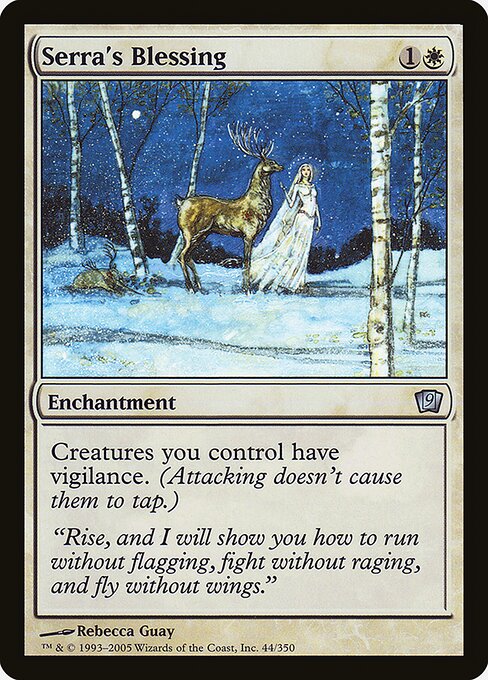 Serra's Blessing - Ninth Edition Uncommon Card
