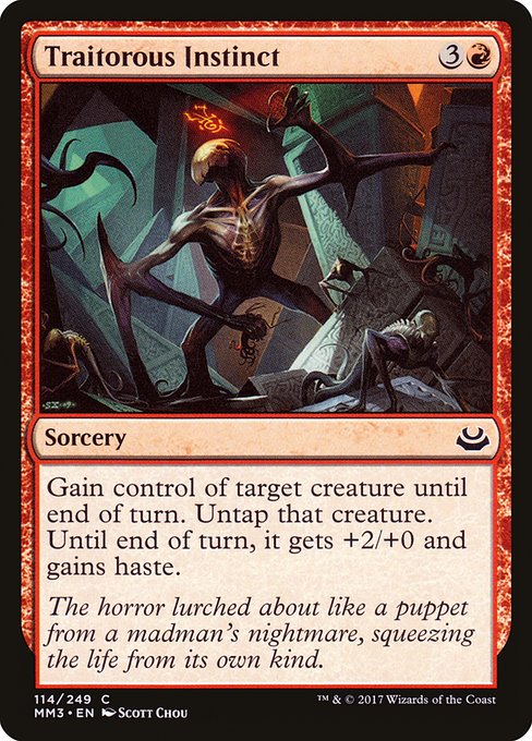 Traitorous Instinct - Modern Masters 2017 Common Card