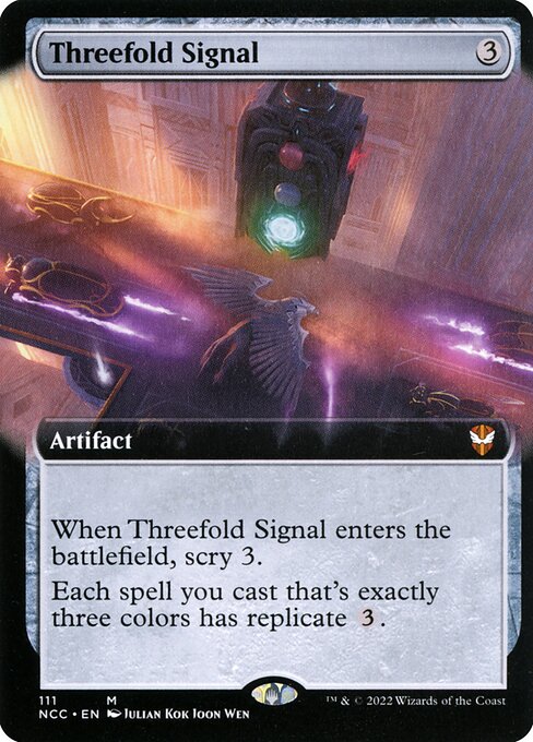 Threefold Signal - New Capenna Commander Mythic Card