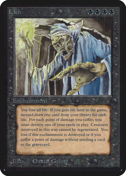 Lich - Limited Edition Alpha Rare Card