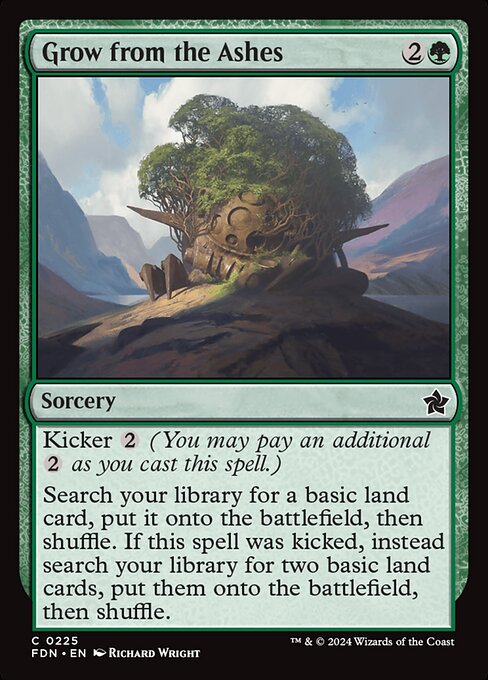 Grow from the Ashes - Foundations Common Card