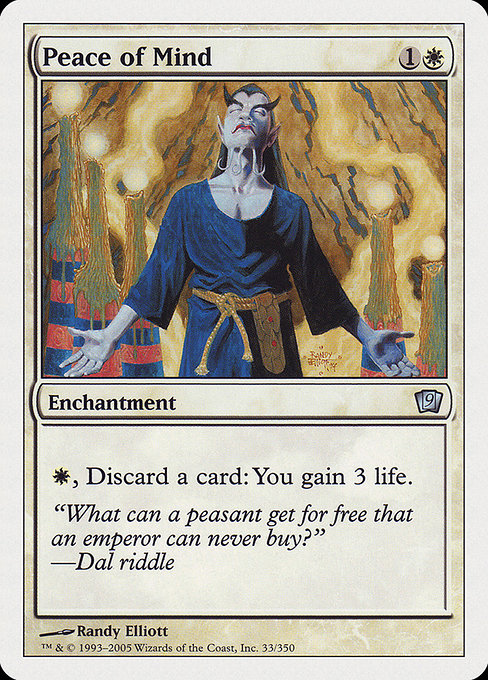 Peace of Mind - Ninth Edition Uncommon Card