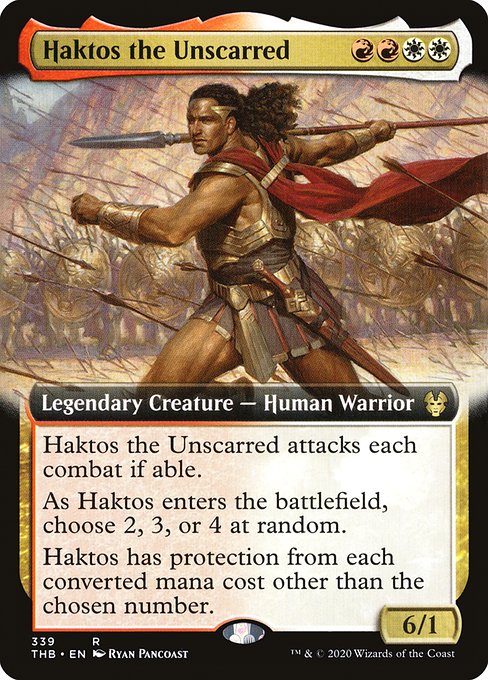 Haktos the Unscarred - Theros Beyond Death Rare Card