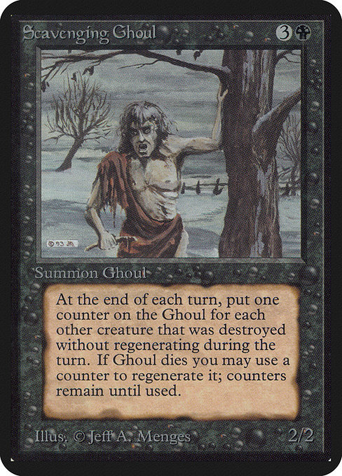 Scavenging Ghoul - Limited Edition Alpha Uncommon Card