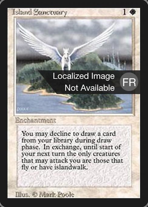 Island Sanctuary - Foreign Black Border Rare Card