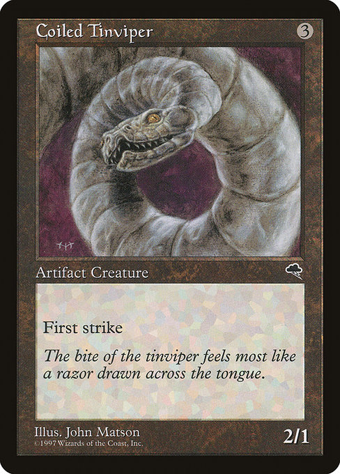 Coiled Tinviper - Tempest Common Card