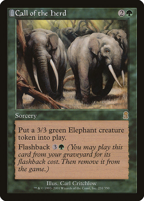 Call of the Herd - Odyssey Rare Card