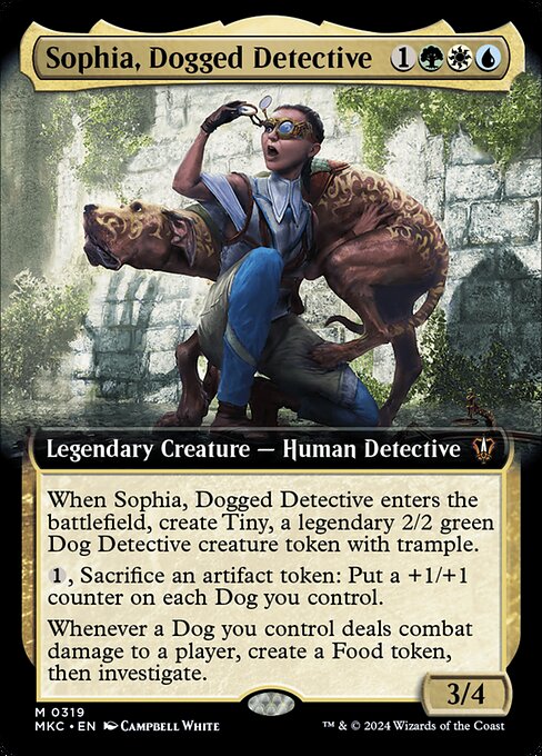 Sophia, Dogged Detective - Murders at Karlov Manor Commander Mythic Card
