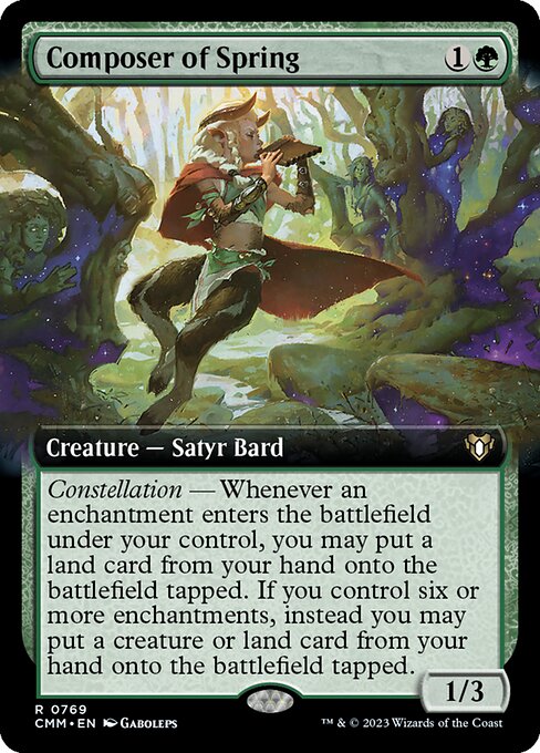 Composer of Spring - Commander Masters Rare Card