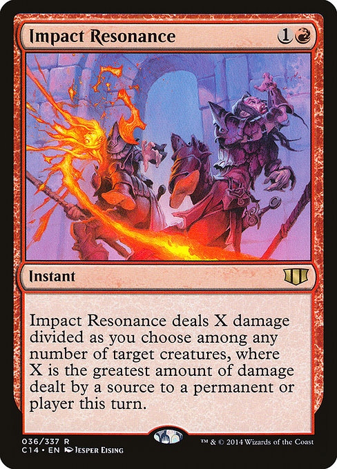 Impact Resonance - Commander 2014 Rare Card