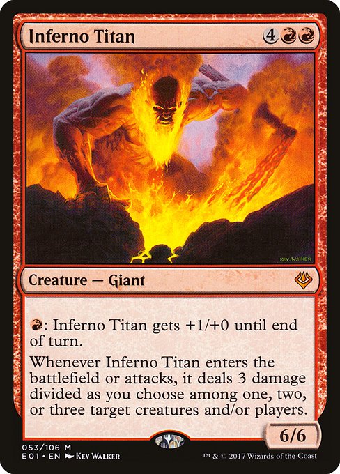 Inferno Titan - Archenemy: Nicol Bolas Mythic Card