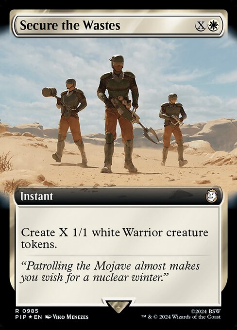 Secure the Wastes - Fallout Rare Card