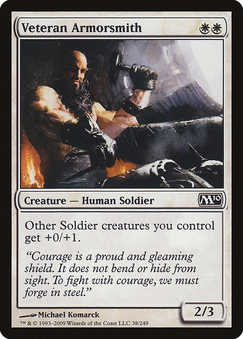 Veteran Armorsmith - Magic 2010 Common Card