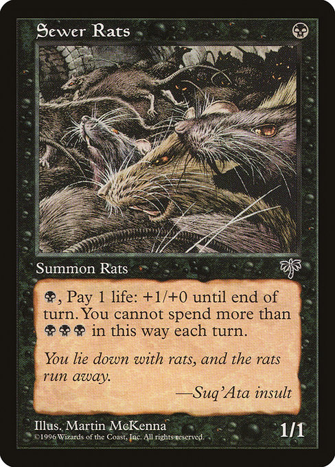 Sewer Rats - Mirage Common Card