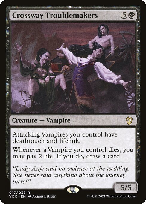 Crossway Troublemakers - Crimson Vow Commander Rare Card