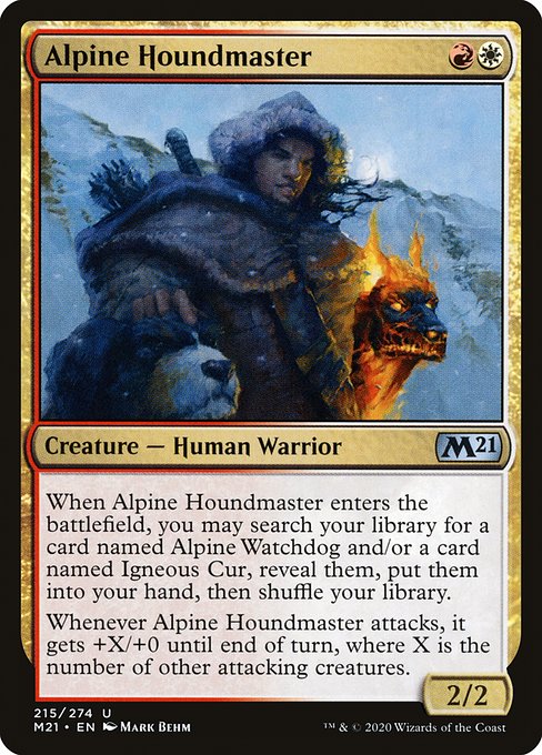 Alpine Houndmaster - Core Set 2021 Uncommon Card