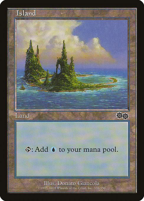 Island - Urza's Saga Common Card
