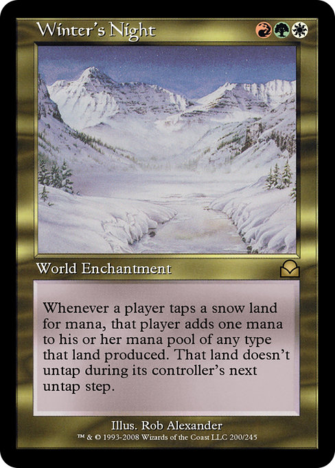Winter's Night - Masters Edition II Rare Card