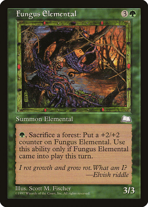 Fungus Elemental - Weatherlight Rare Card