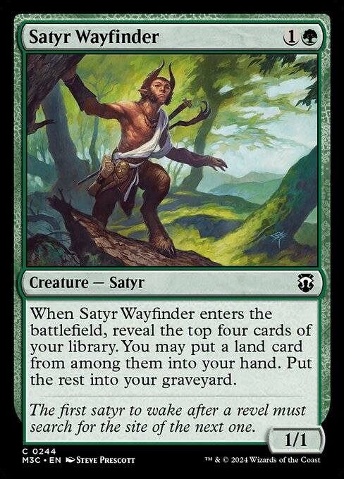 Satyr Wayfinder - Modern Horizons 3 Commander Common Card