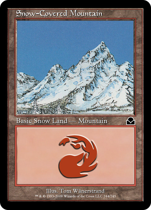 Snow-Covered Mountain - Masters Edition II Common Card