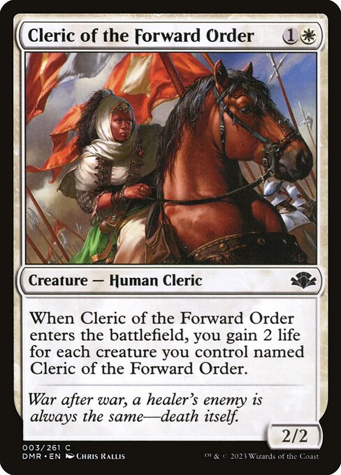 Cleric of the Forward Order - Dominaria Remastered Common Card
