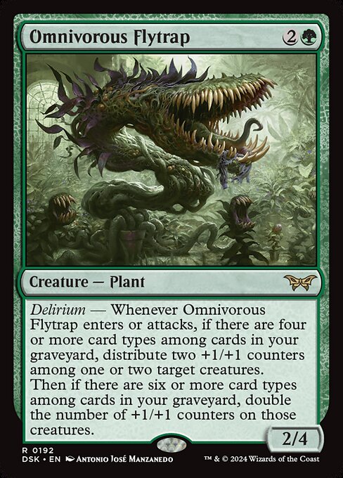 Omnivorous Flytrap - Duskmourn: House of Horror Rare Card