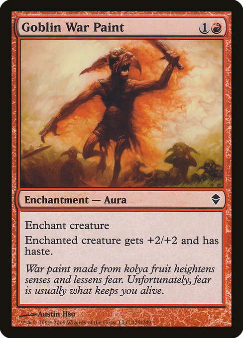 Goblin War Paint - Zendikar Common Card