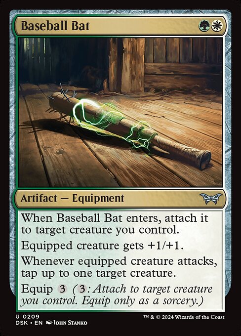 Baseball Bat - Duskmourn: House of Horror Uncommon Card