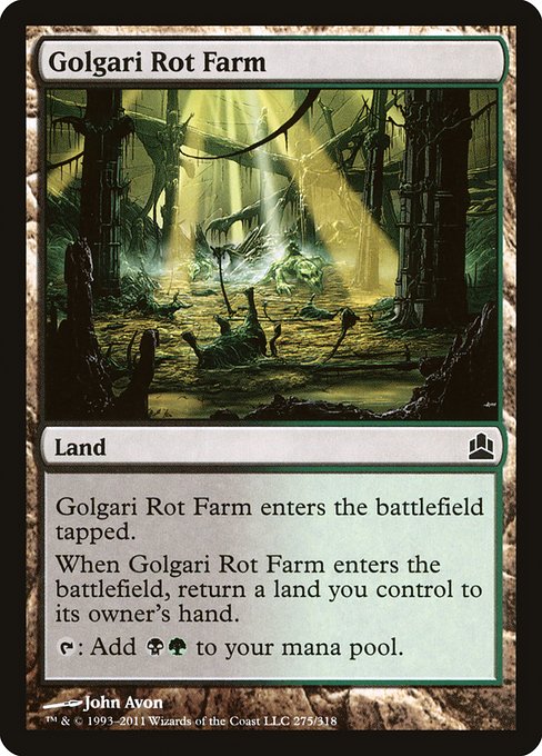 Golgari Rot Farm - Commander 2011 Common Card