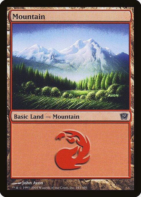 Mountain - Ninth Edition Common Card