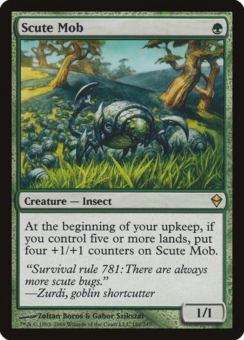 Scute Mob - Zendikar Rare Card