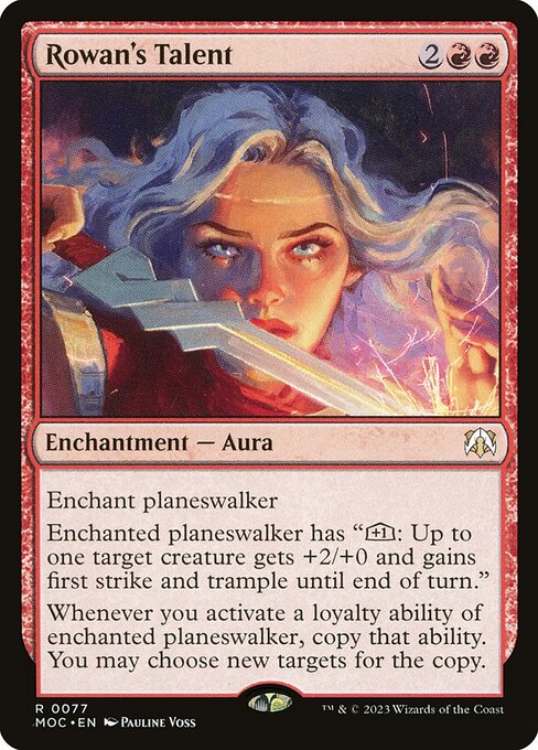 Rowan's Talent - March of the Machine Commander Rare Card
