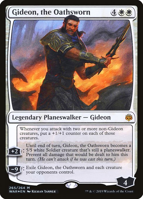 Gideon, the Oathsworn - War of the Spark Mythic Card