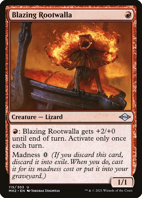 Blazing Rootwalla - Modern Horizons 2 Uncommon Card