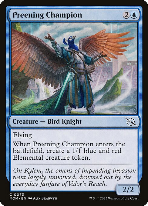 Preening Champion - March of the Machine Common Card