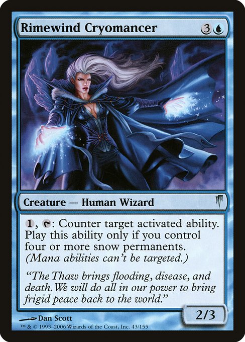 Rimewind Cryomancer - Coldsnap Uncommon Card