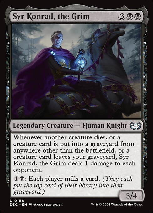 Syr Konrad, the Grim - Duskmourn: House of Horror Commander Uncommon Card