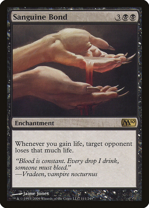 Sanguine Bond - Magic 2010 Rare Card