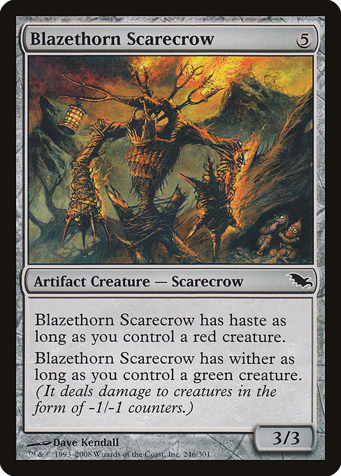 Blazethorn Scarecrow - Shadowmoor Common Card