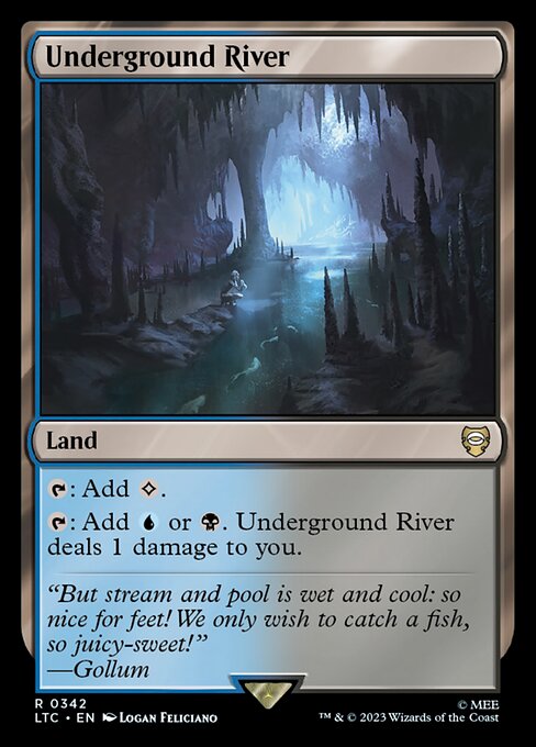 Underground River - Tales of Middle-earth Commander Rare Card